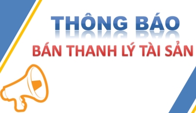 Thông báo thanh lý tài sản cố định đã hư hỏng, không sử dụng được.